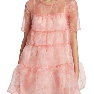 STAUD   Mini Hyacinth Babydoll Dress